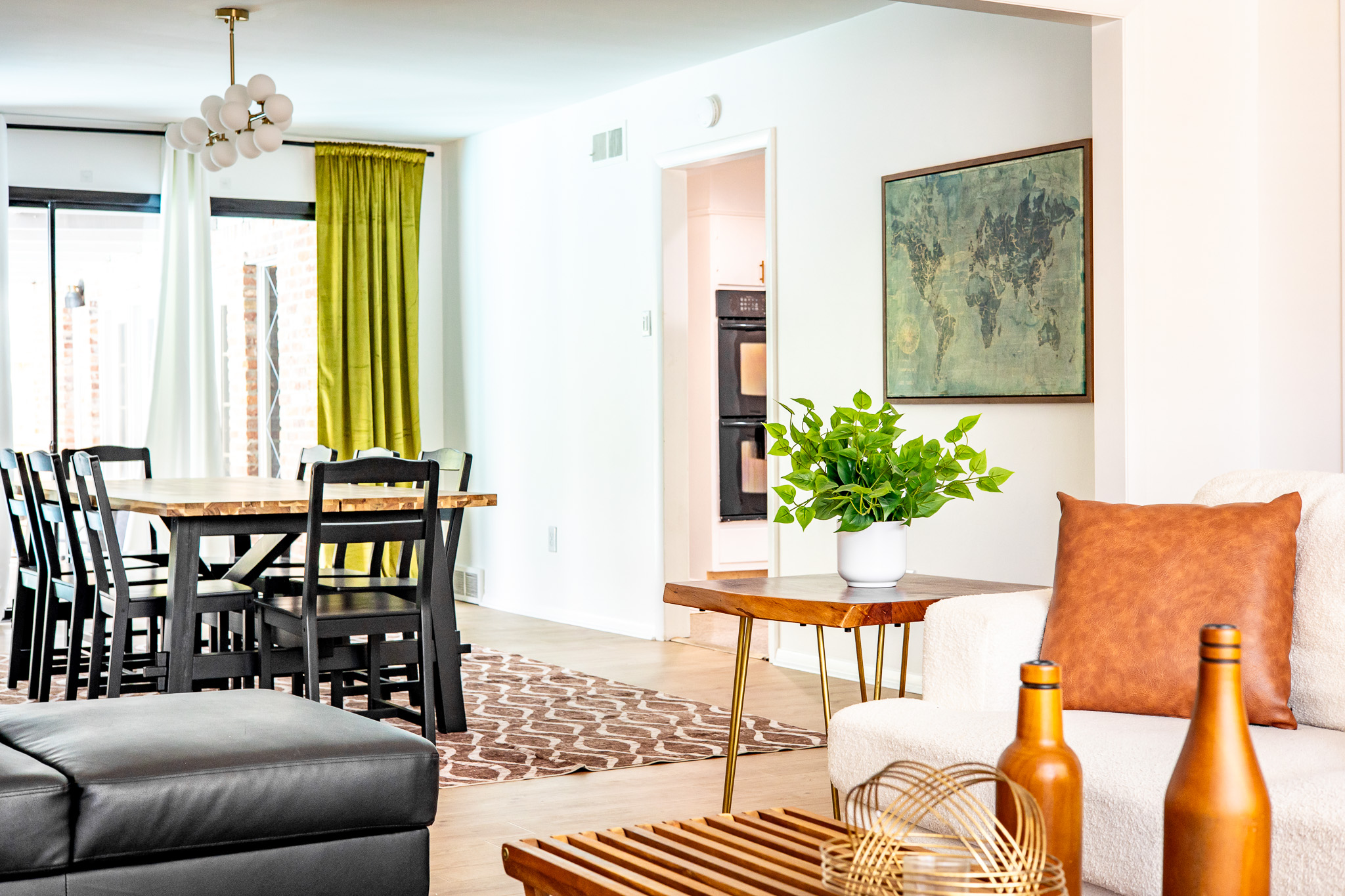 Living room w/view of dining room