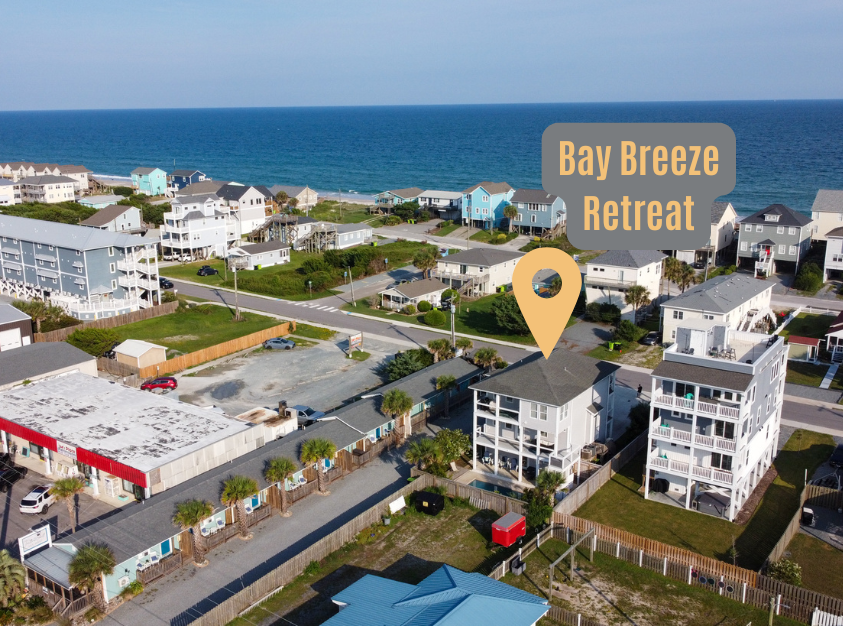 Bay Breeze Retreat is 3rd row from the beach