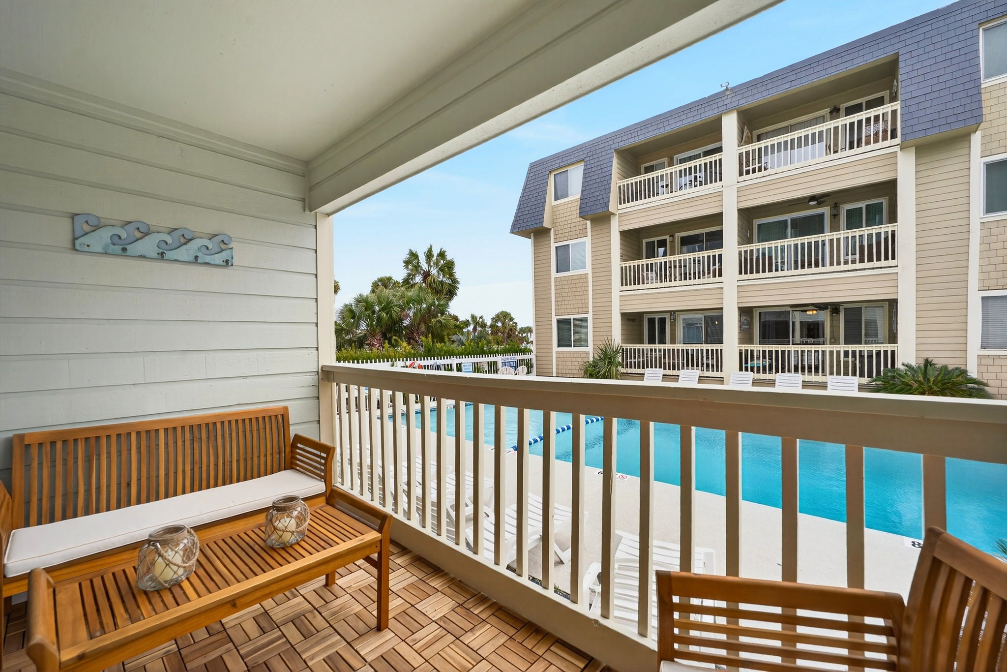 Porch | Beach Break | IOP Escapes Vacation Rentals | 1400 Ocean Blvd 106B, Isle of Palms SC