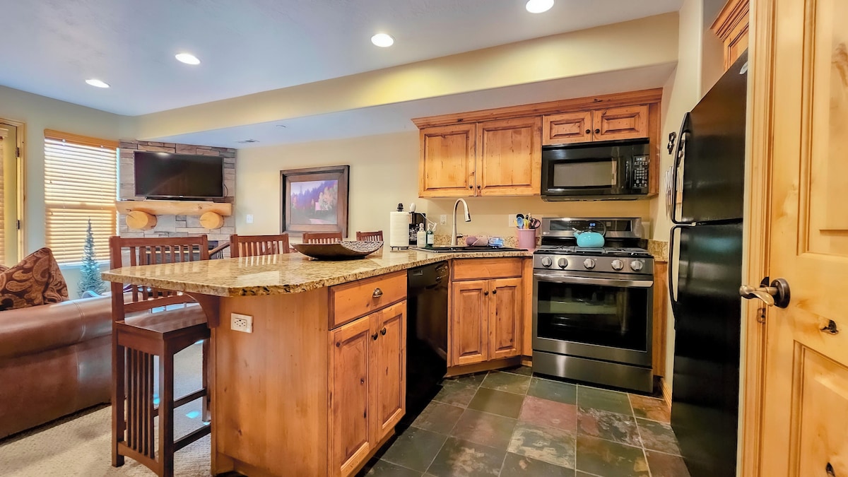 Cook your favorite meals in a kitchen bathed in natural light that enhance the culinary experience.