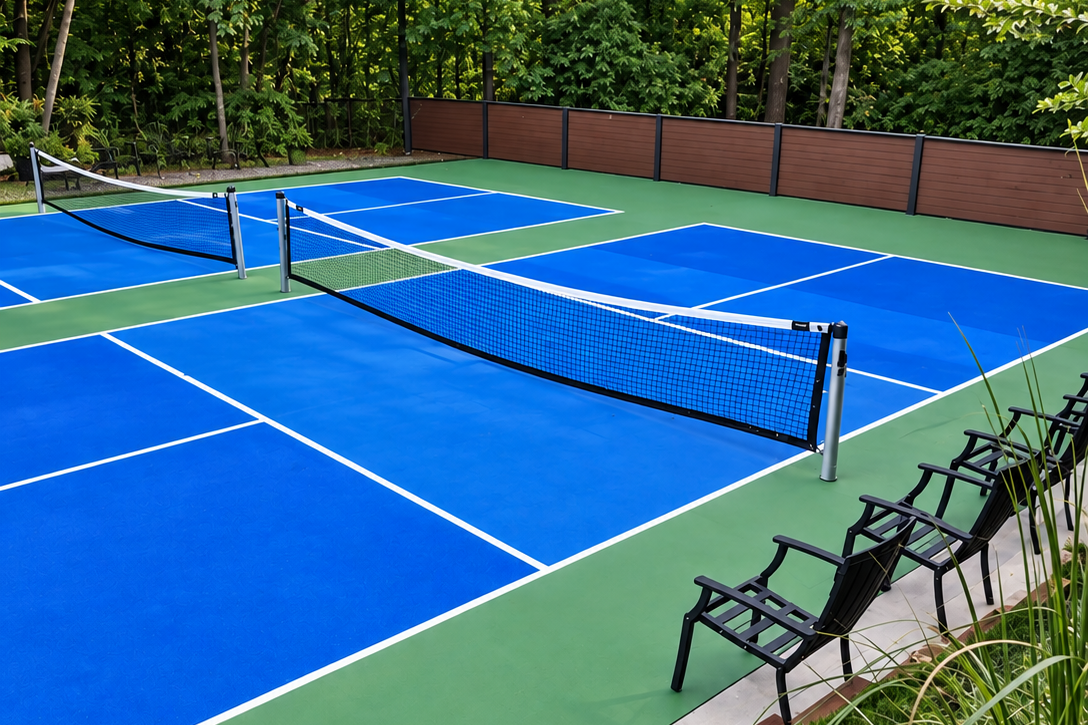 Guests have use of the community pickle ball. Just bring your paddle and balls!