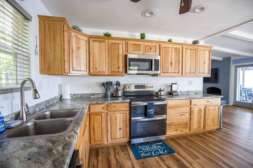 Whip up family favorites or lakeside feasts — the kitchen is ready for your stay