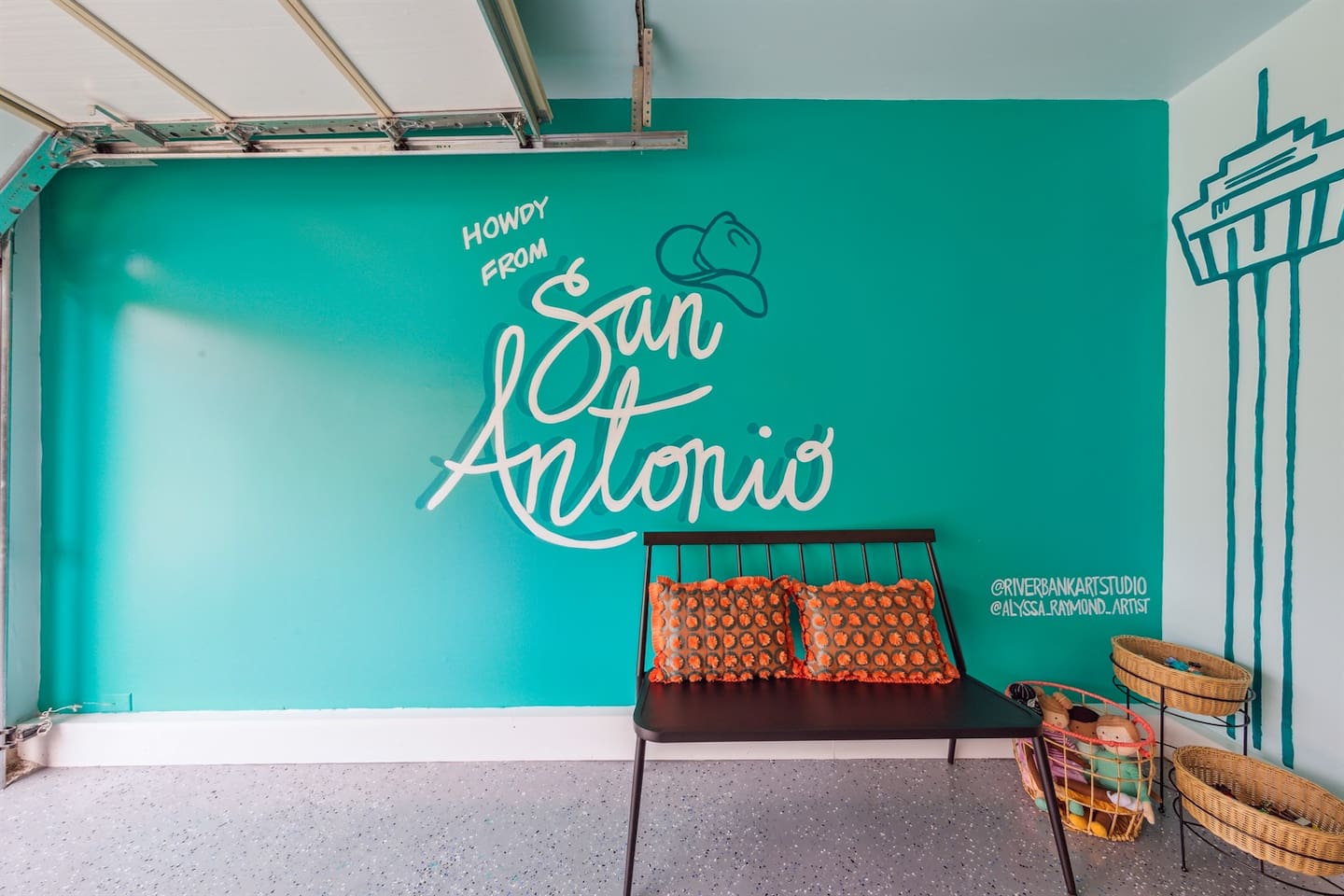 The colorful mural is an ideal space for an #Instaworthy photoshoot.