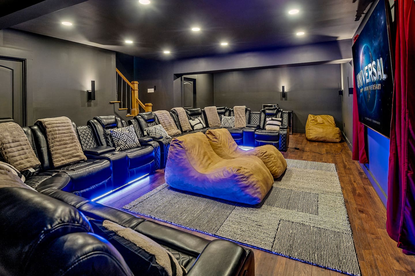 Movie Theater room at The Chalet