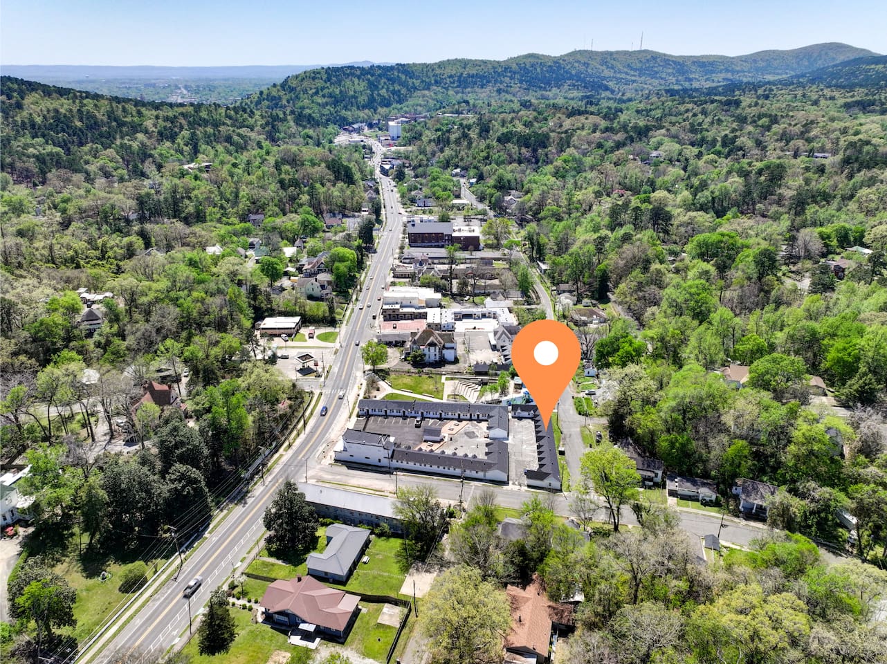 aerial view of property