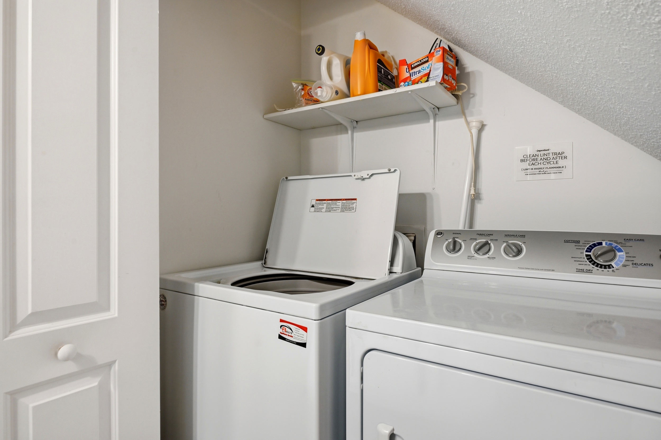 Washer & dryer for your convenience