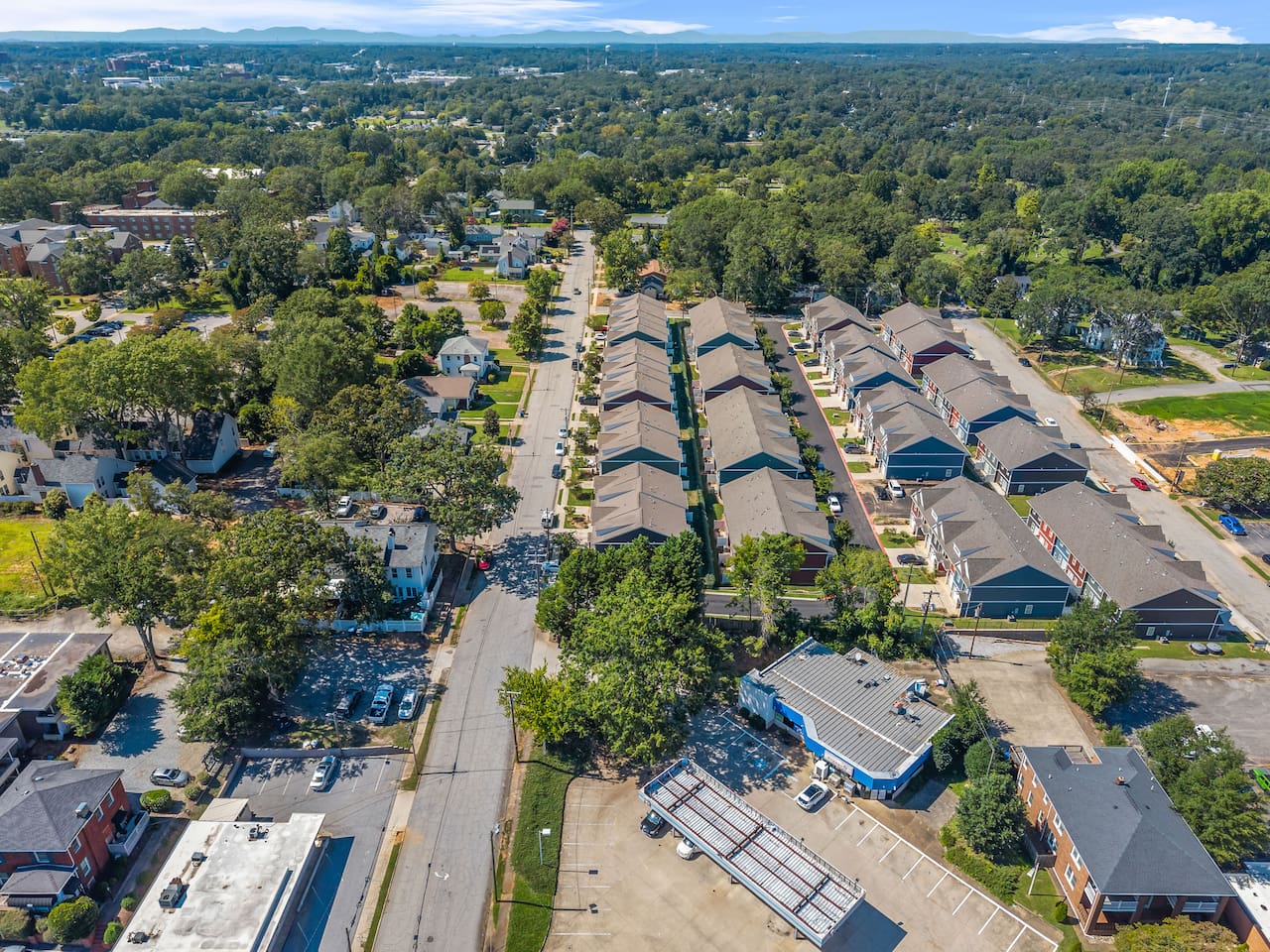 Peaceful residential setting with nearby conveniences, ideal for extended stays or vacations.