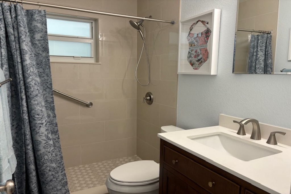 Updated Bathroom with walk-in shower