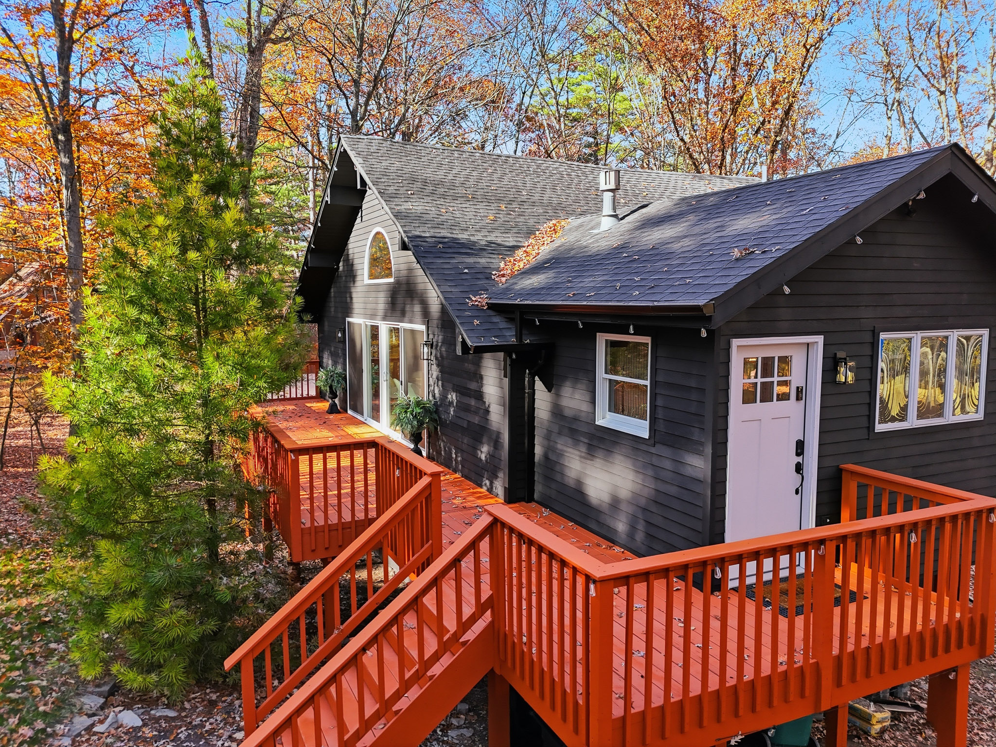 Front deck and steps