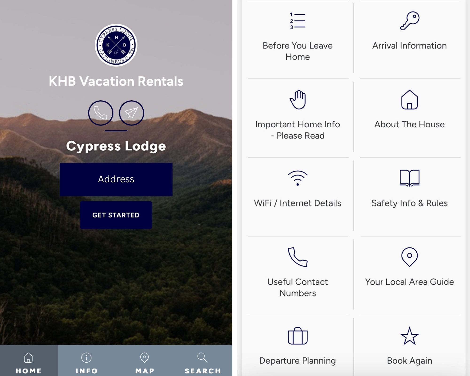 We utilize a digital guidebook so you have all the information you need for your stay at your fingertips. Sent before your stay so you know what to expect.