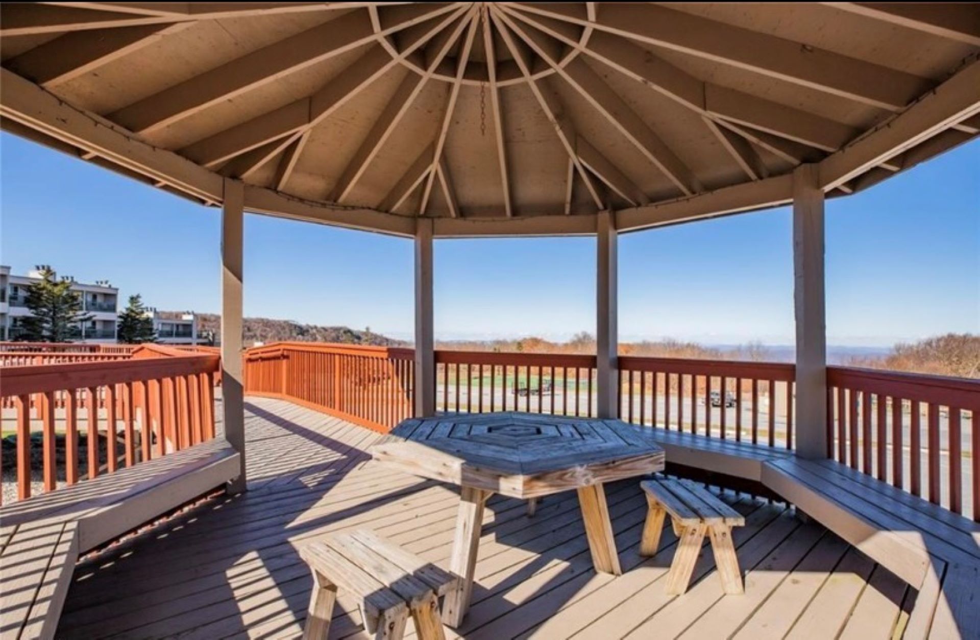 Shared resort gazebo