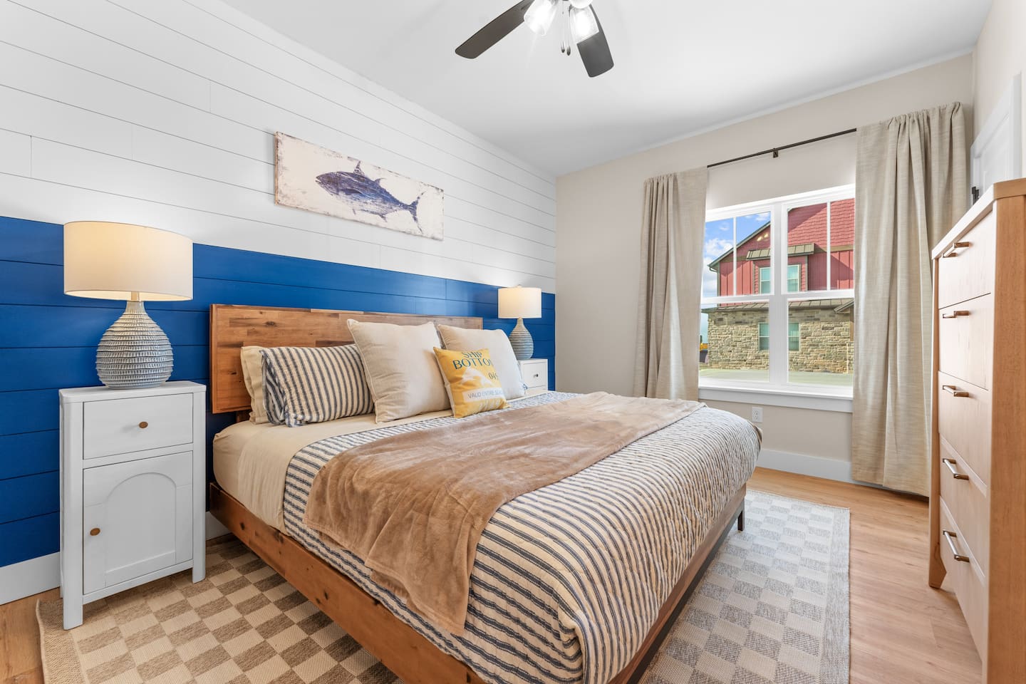 Spacious king suite on main floor gives parents or grandparents a quiet, private retreat after busy Branson days