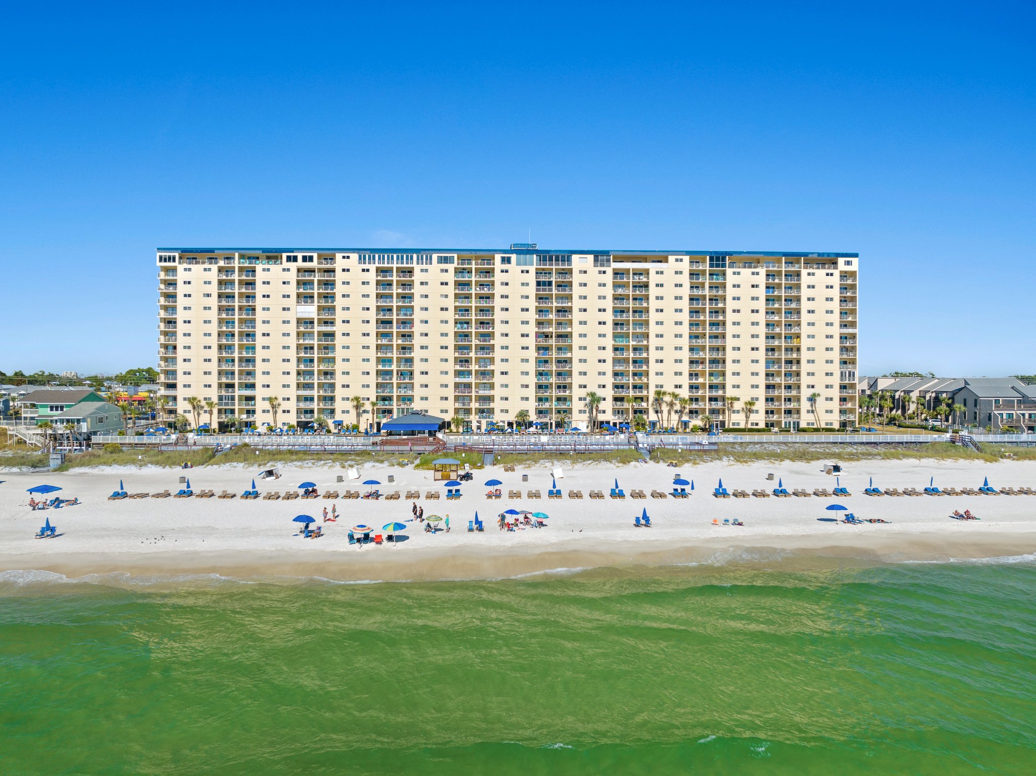 large beachfront area