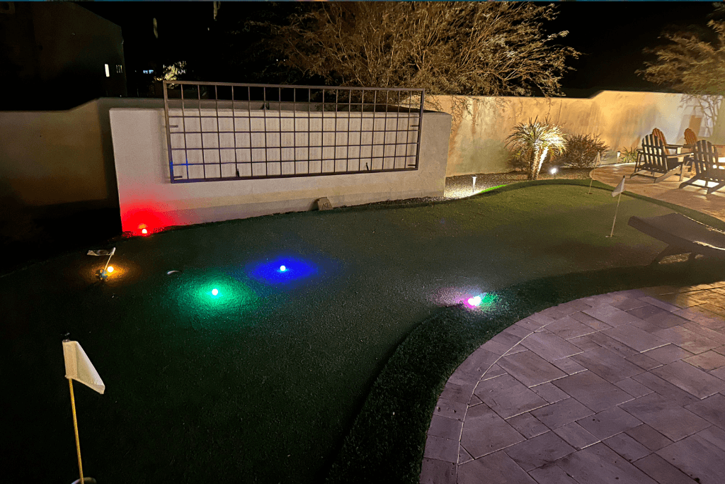 Nighttime Fun on the Glow-in-the-Dark-Putting-Green