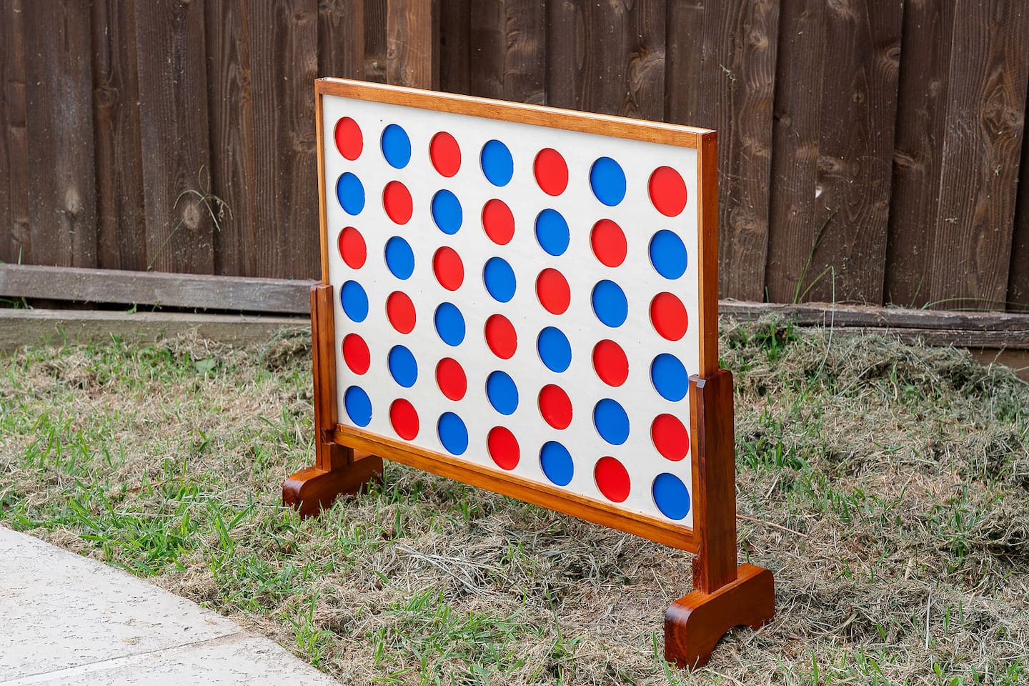 Challenge friends and family with a game of giant Connect Four in the backyard. This fun addition enhances the outdoor experience