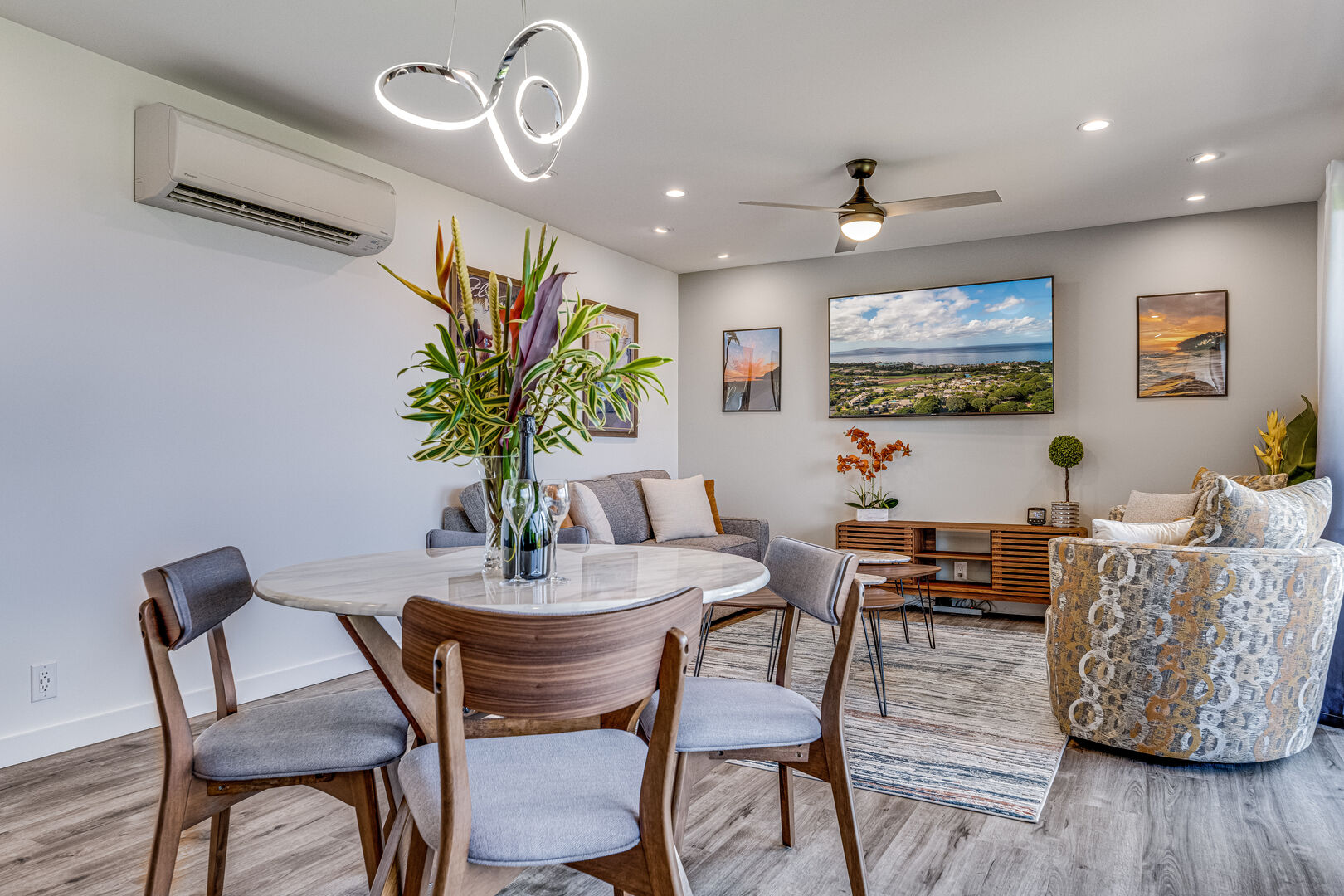Living and dining area