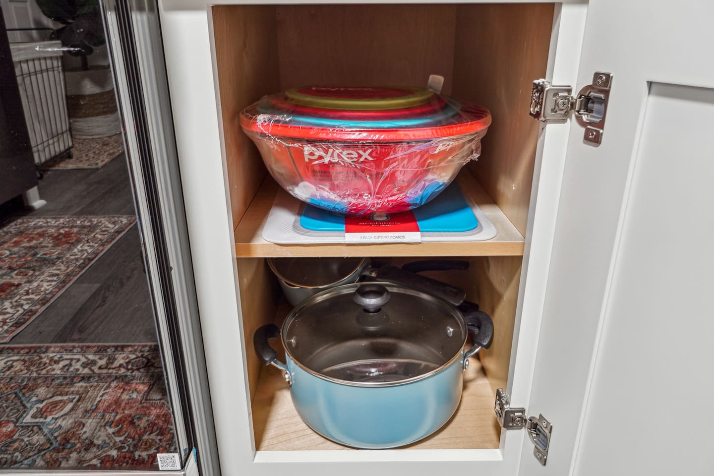 Enjoy a fully equipped kitchen featuring a dishwasher, oven, stove, microwave, sink, toaster, and coffee maker. It also comes stocked with glasses, cooking utensils, pots, pans, spoons, forks, and everything you need to prepare your favorite meals.
