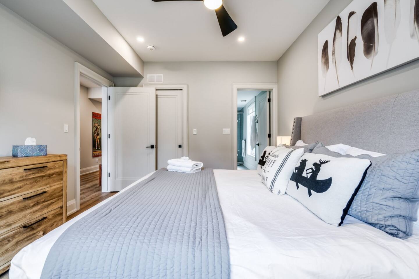 A serene king retreat with ensuite designed for slow mornings and restful nights.