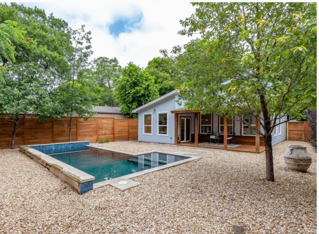 Cool down in this sparkling luxury inground pool.