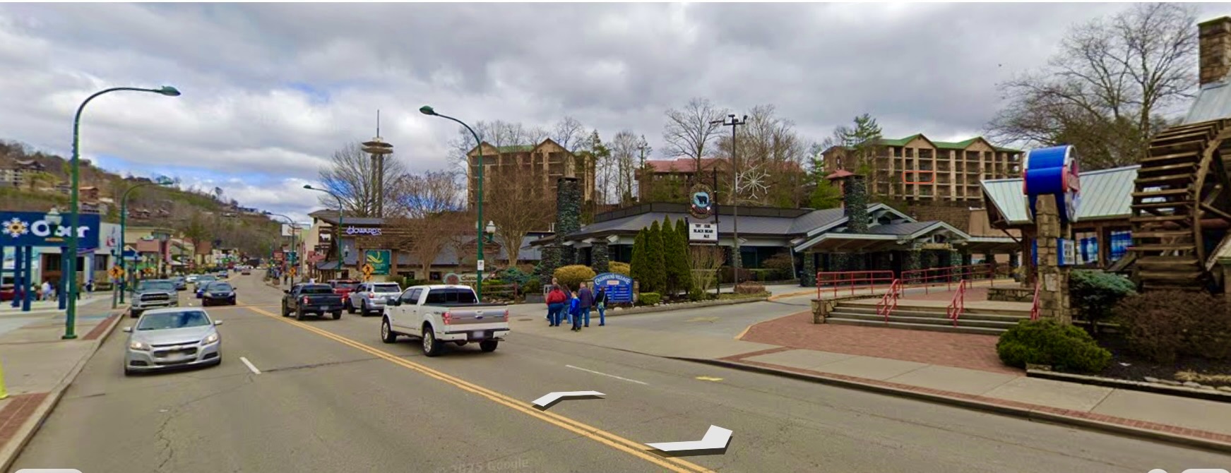 Summit Manor on the hill with unit circled