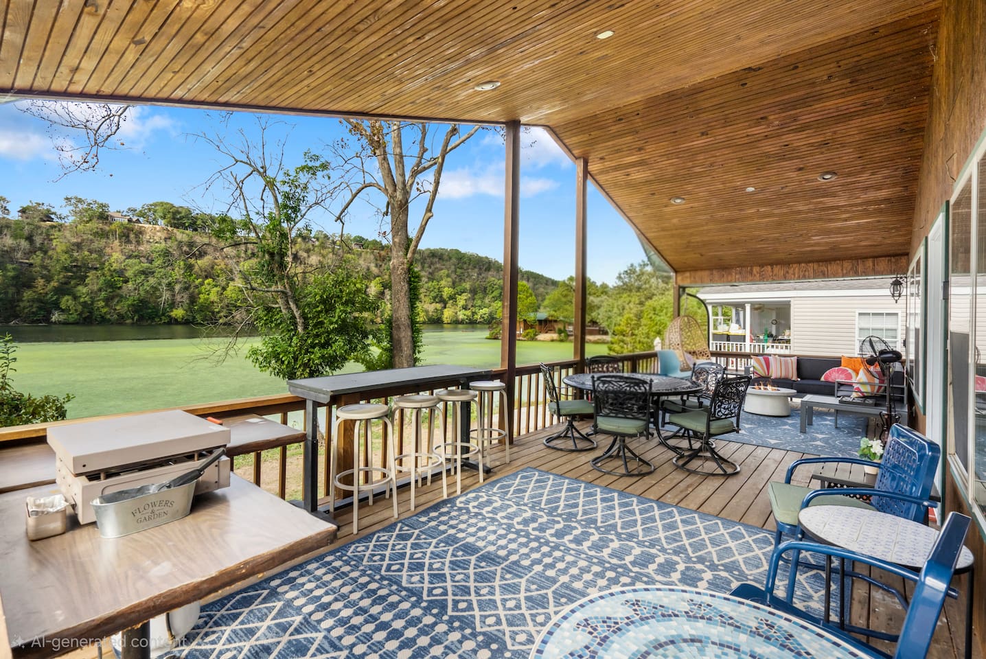 Covered back deck