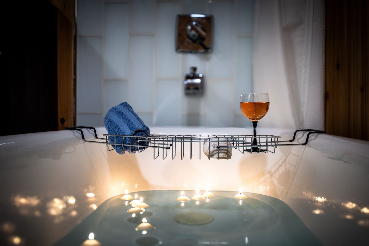 The 100 year old tub transports you to a trouble-free state of being.