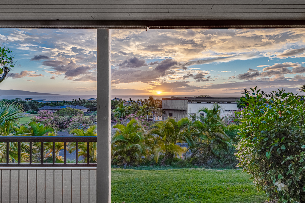 Private Lanai with stunning sunsets