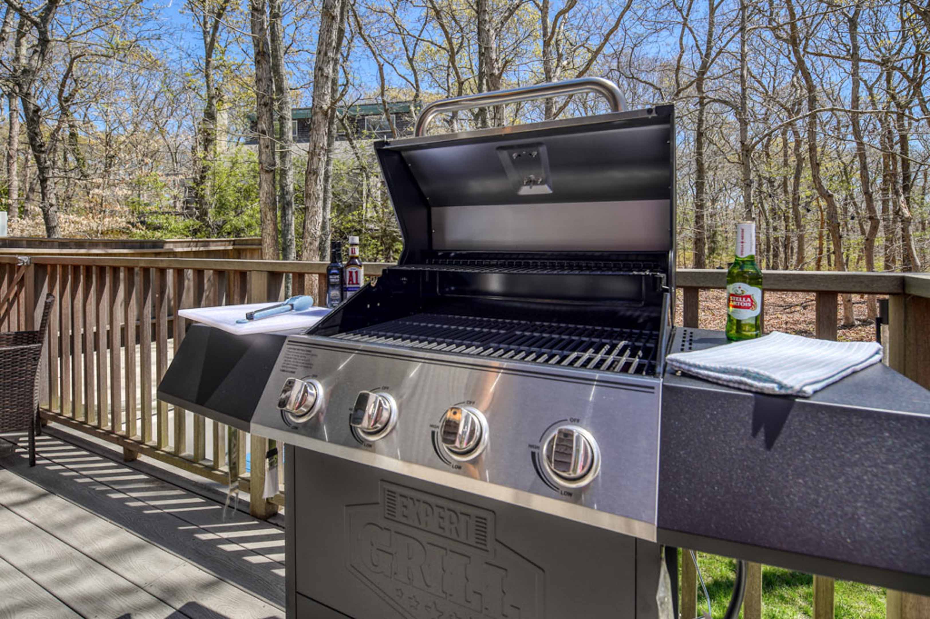 Back deck with BBQ