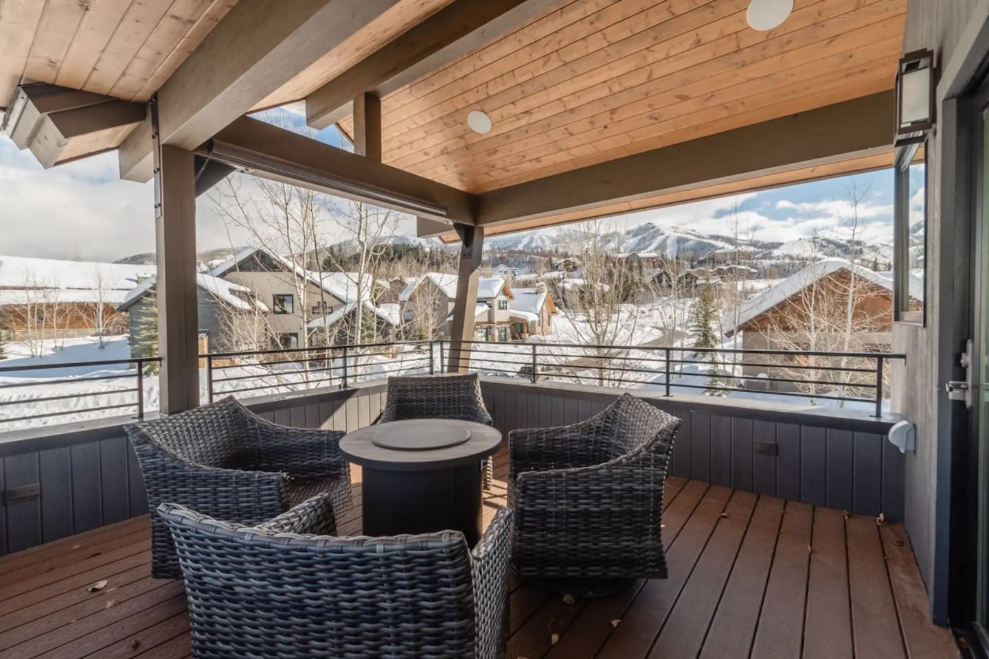Gas Firepit on Deck