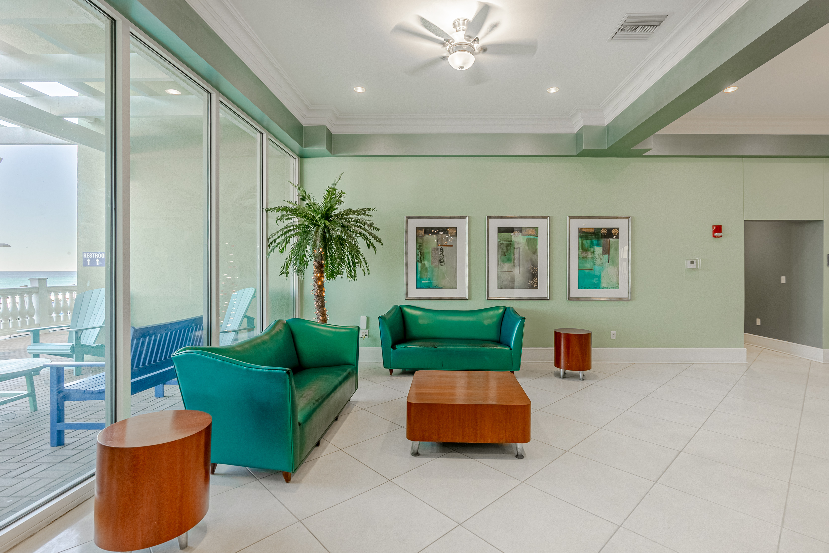 Lobby lounge area