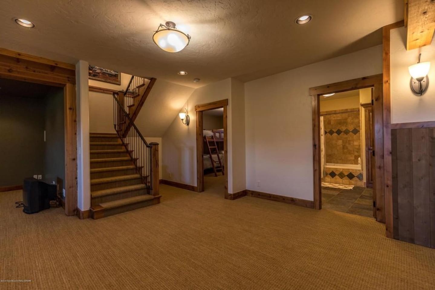 Stairs leading down to basement
