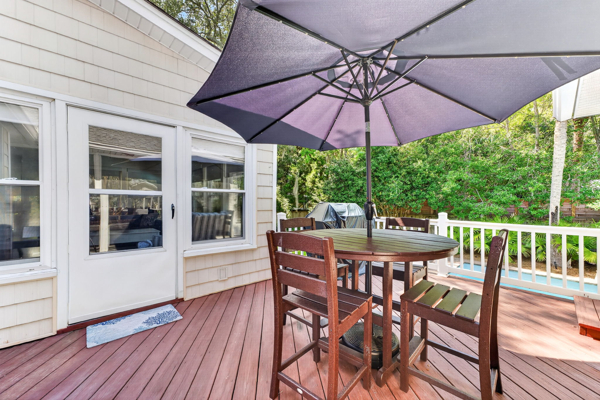 Back deck | IOP Poolside Paradise | 112 Sparrow Drive | Isle of Palms, SC | IOP Escapes