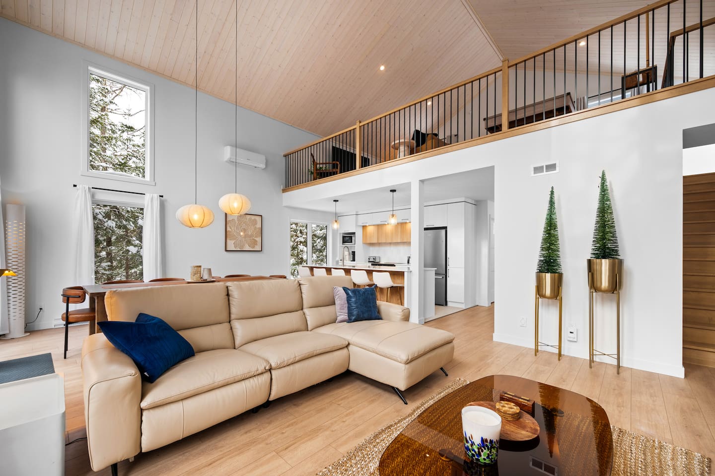 A cozy living room made for relaxing, unwinding, and feeling right at home. 