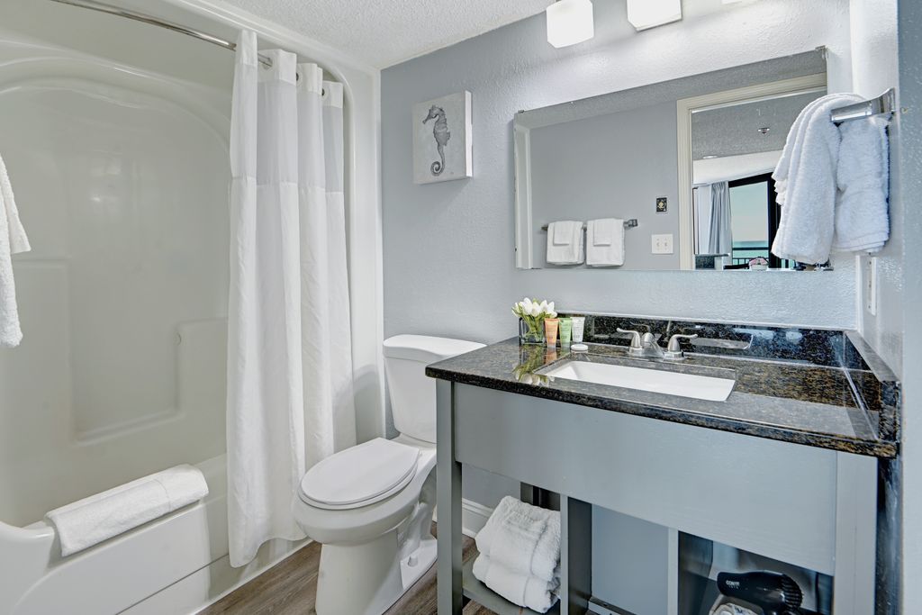 Pamper yourself in our cozy bathroom.