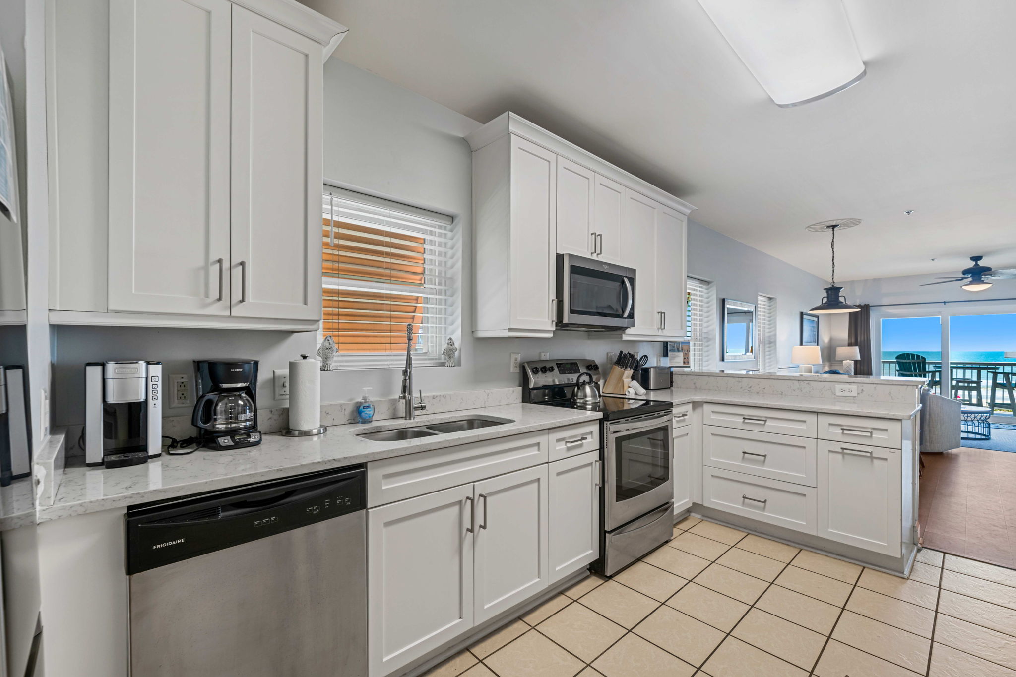 Kitchen | Sea Gull | 201 Oceanview | 1116 Ocean Blvd, Isle of Palms, SC | IOP Escapes