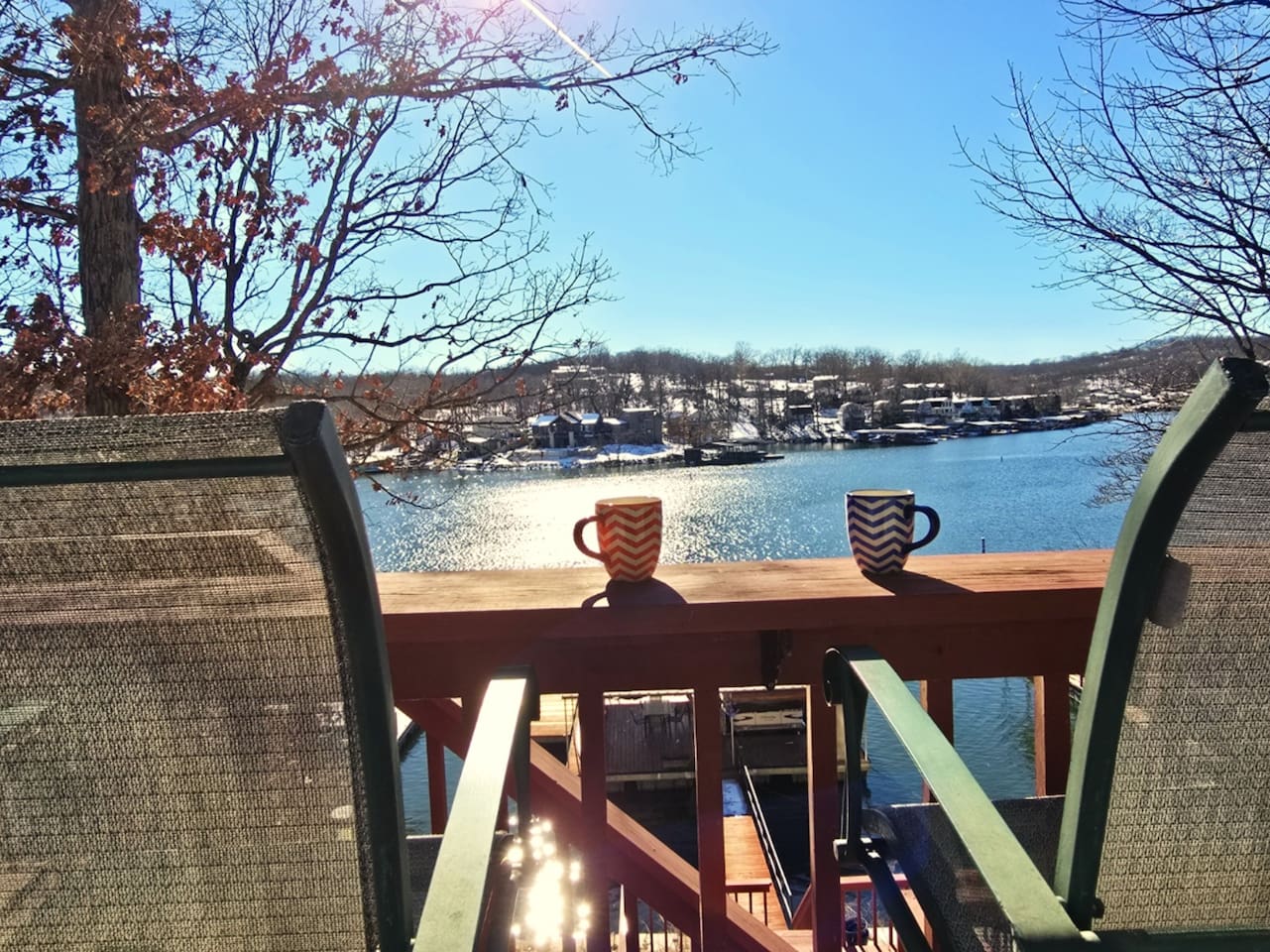 Morning Coffee on Main Floor Deck