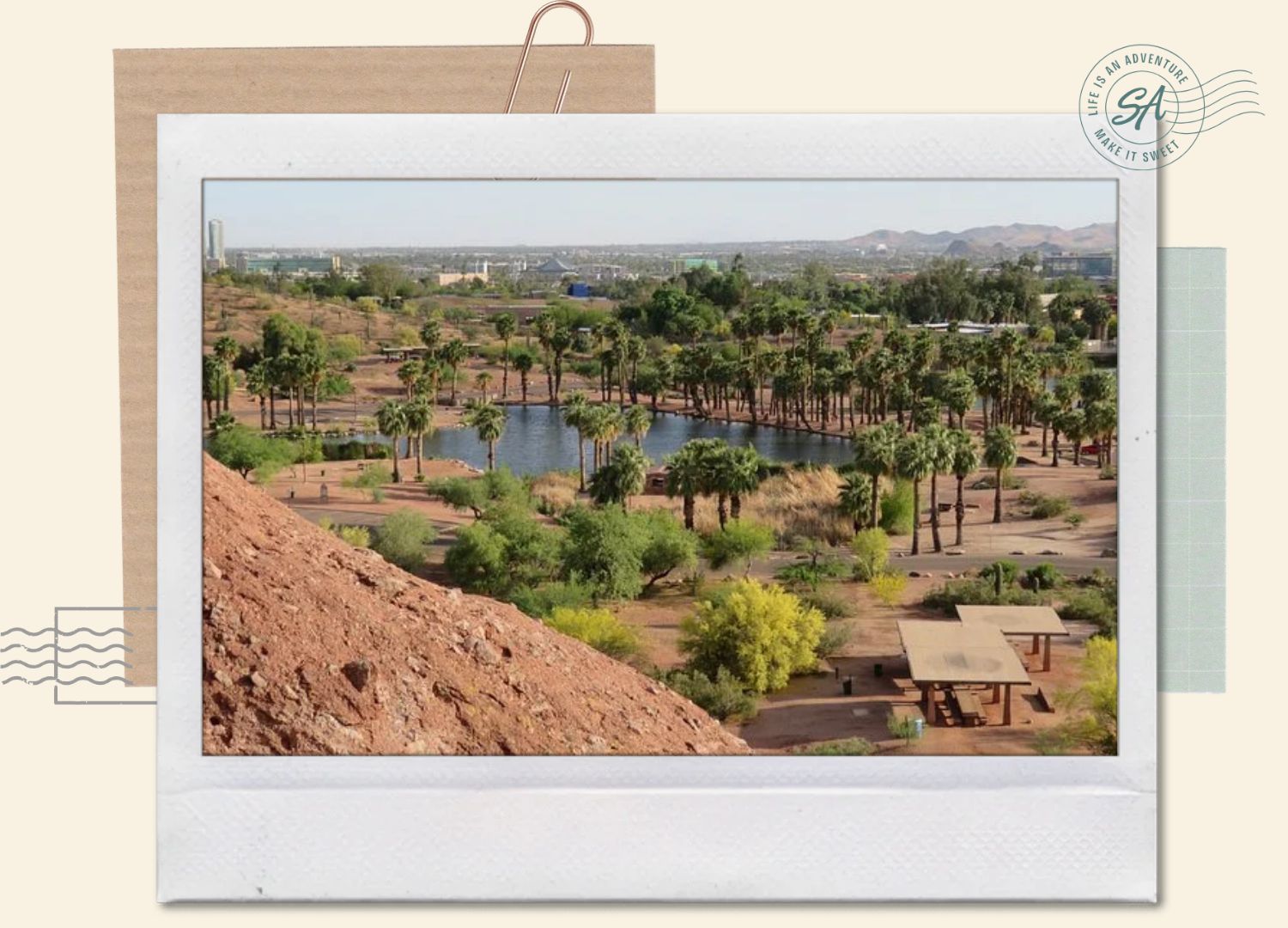 Papago Park

Climb up to the famous Hole in the Rock and wander
among red sandstone buttes. Come for sunset and
you will see why it is a local favorite.

The house is just 23 minutes away from the attraction.