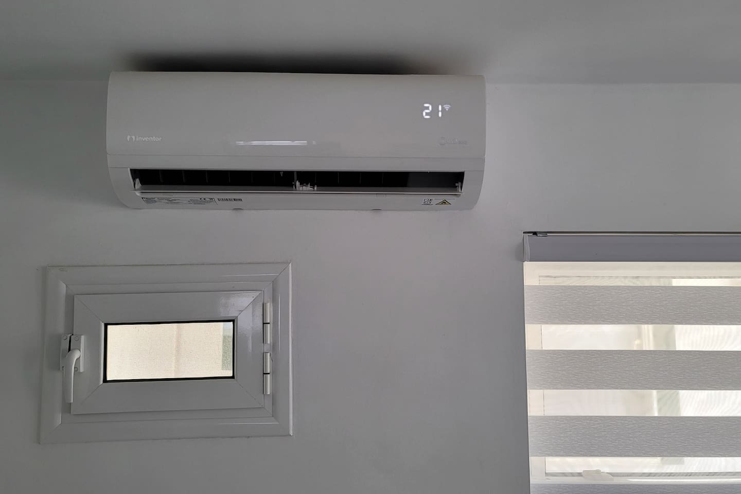 Remote controlled A/C unit in the living room