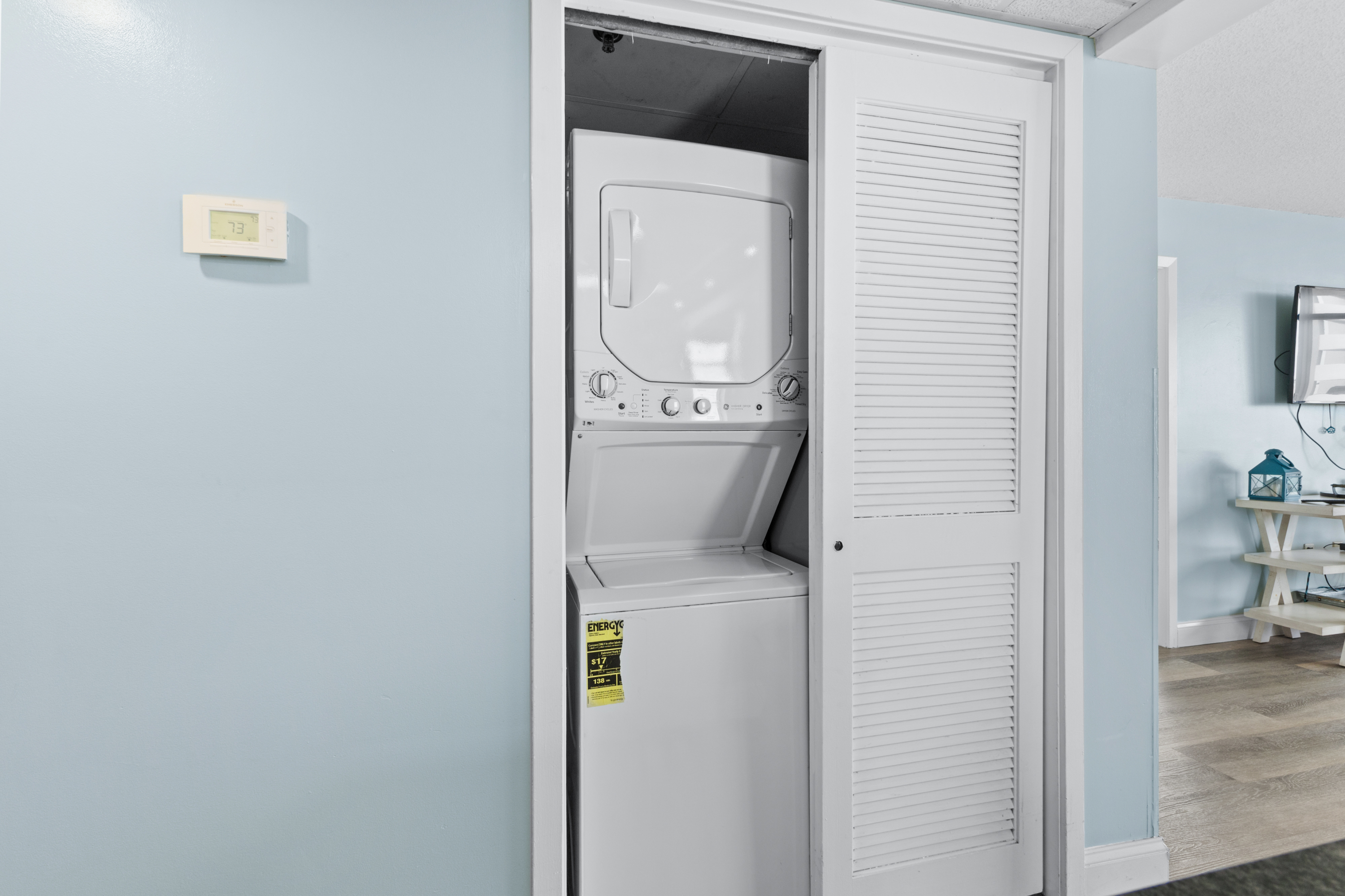 Washer/Dryer directly inside the condo