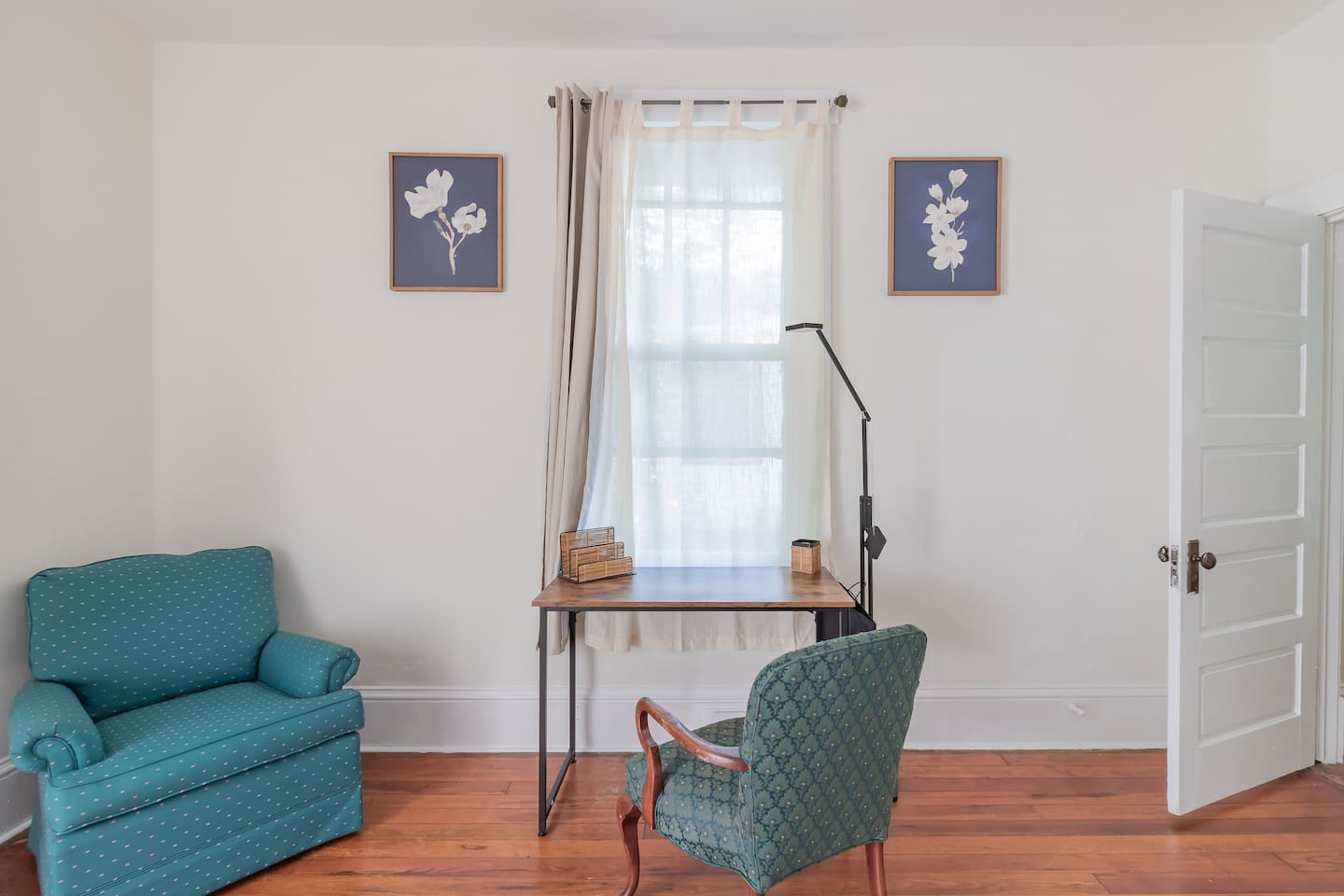 Workspace in master bedroom. 
