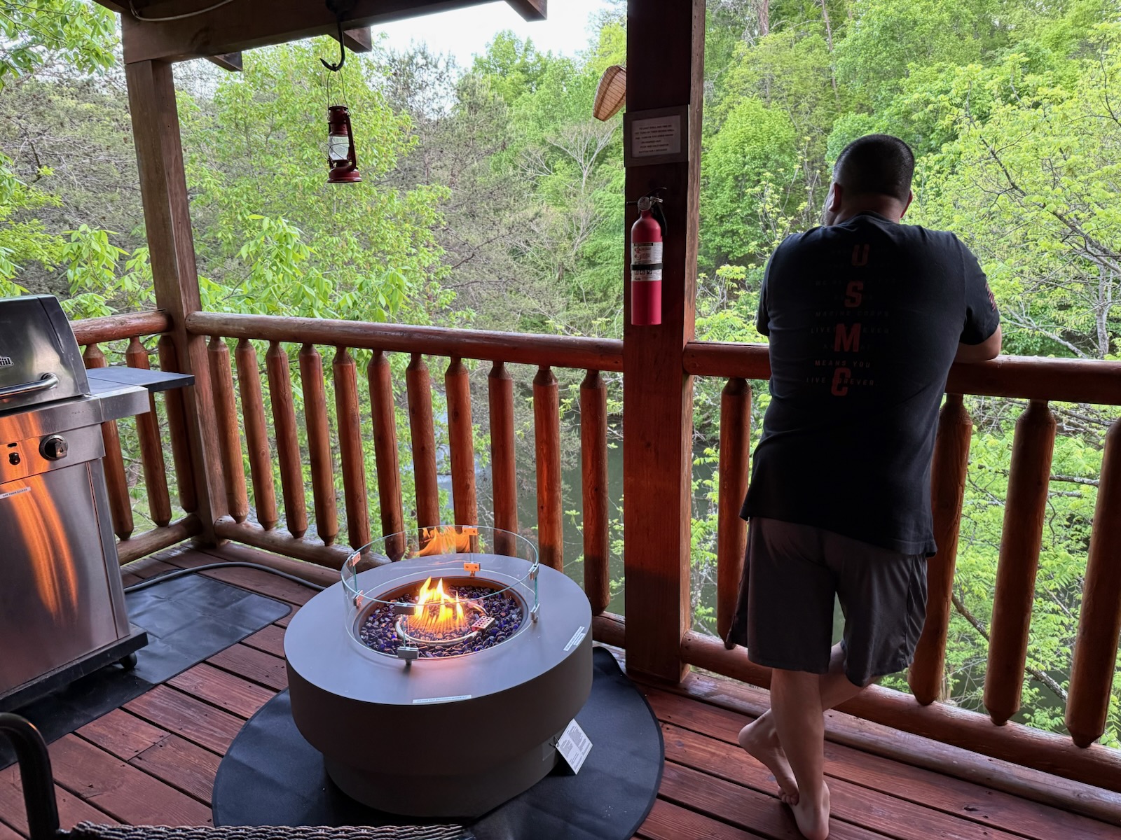 outside gas firepit