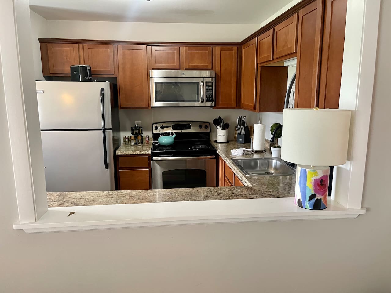Open kitchen to the living room