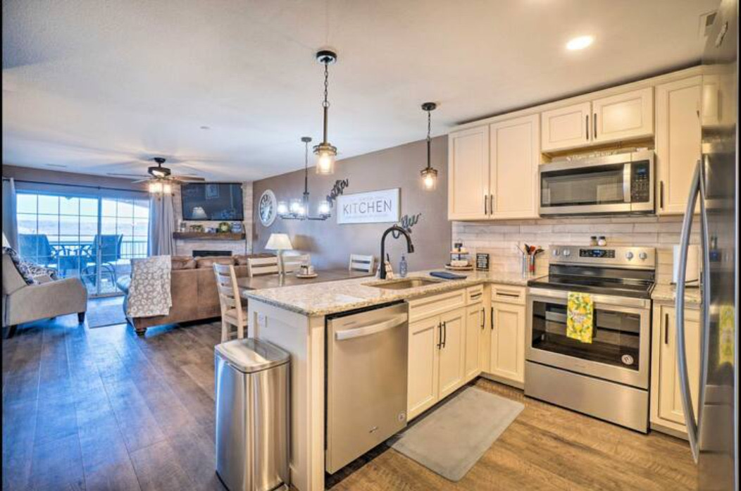 Fully stocked kitchen 