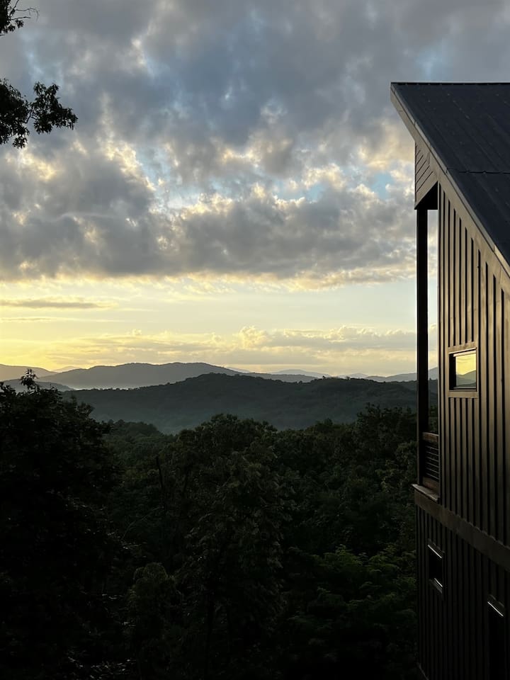 The view from the hot tub