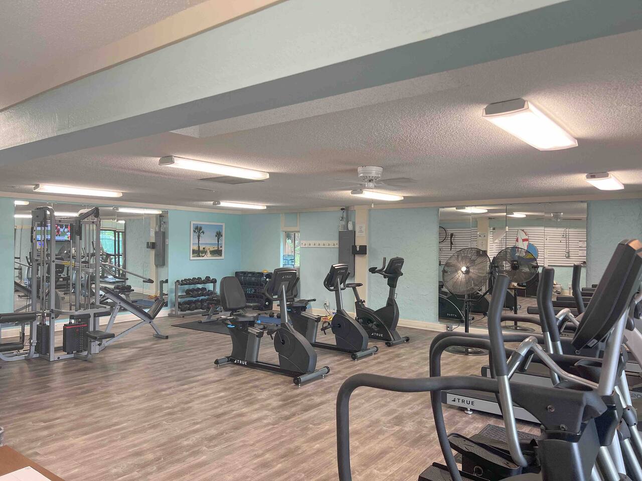 Gym/ Fitness center that can be used during your stay. There is a refundable deposit required by the resort to use the gym. 