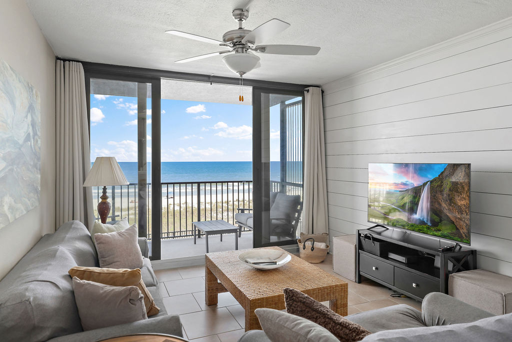 Floor-to-Ceiling Patio Doors In The Living Room