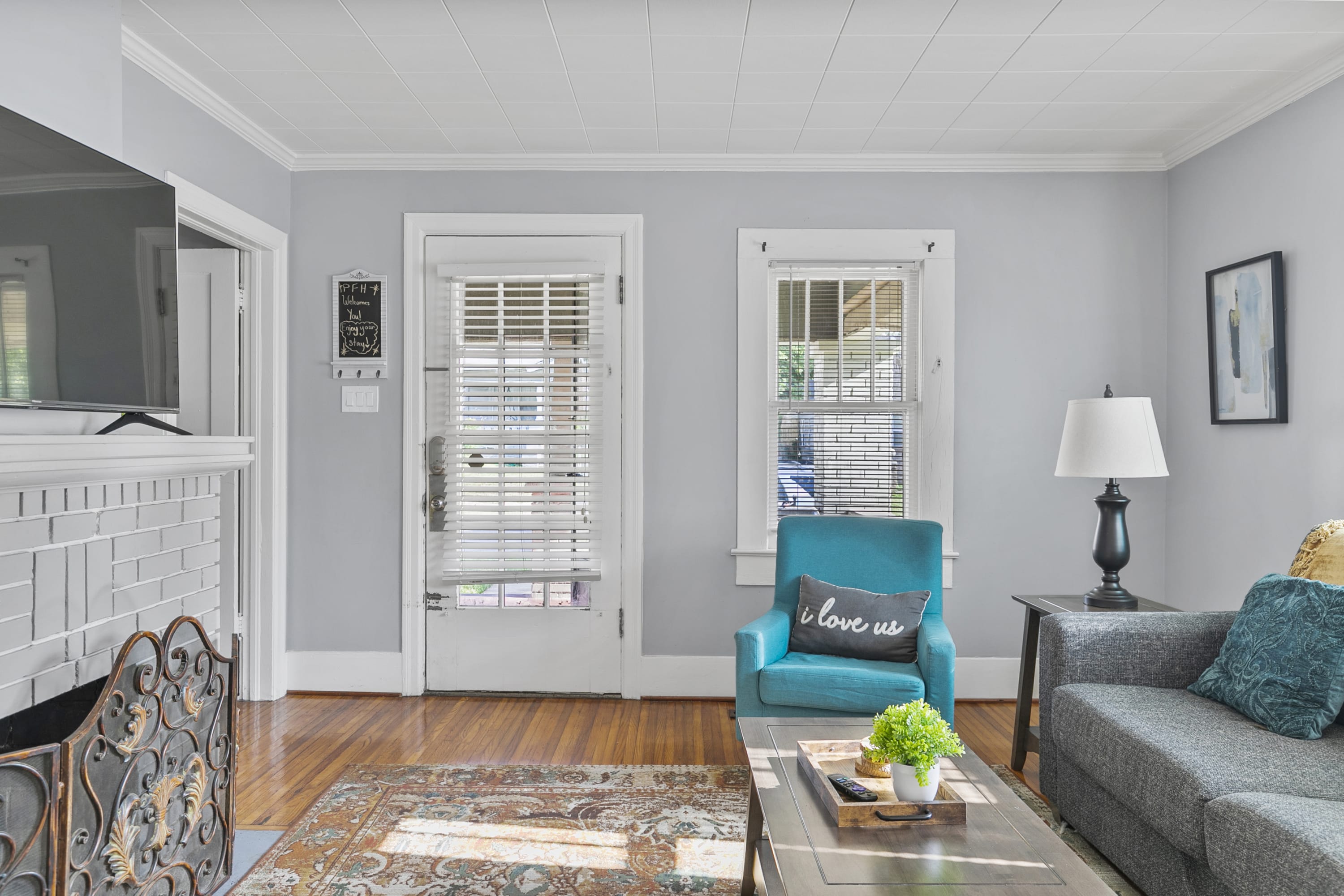 Step inside and into a welcoming living space designed for relaxing and settling in