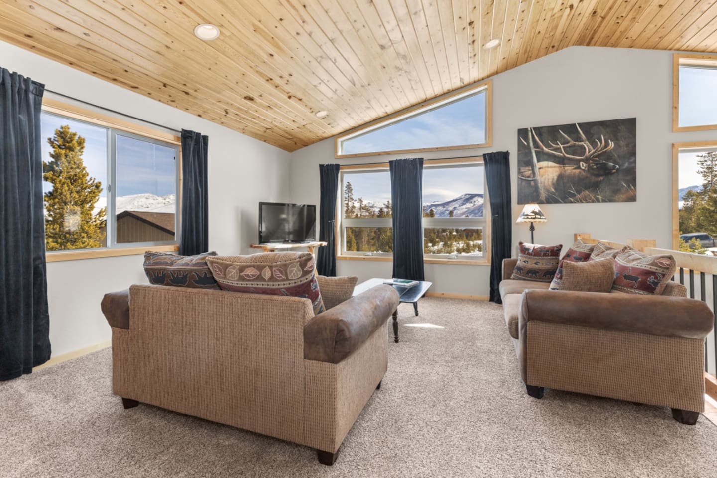 Upstairs Living Area #2 – 2 Couches (1 is a sleeper sofa) | SmartTV 