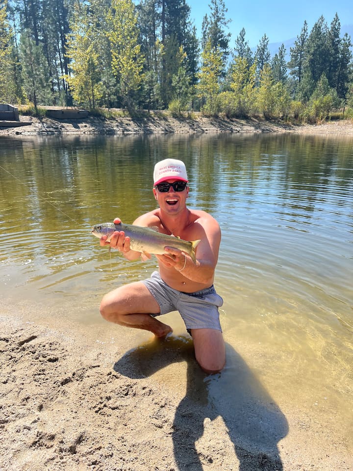 Caught on property.  Fishing is catch and release with barbless hook.