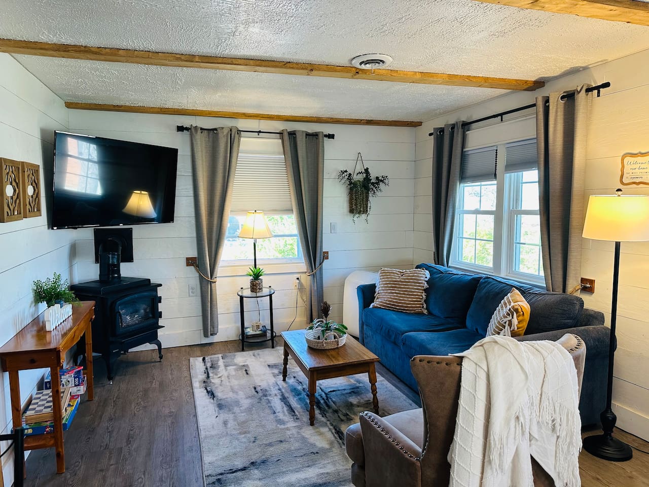 Fireplace is for decor purposes only. It is not operational. 